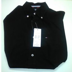 Mens Tommy Hilfiger Medium Dress Shirt Black